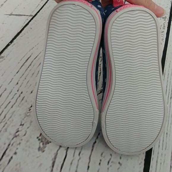 Carters Denim Blue Butterfly High‎ Top Sneakers - Picture 6 of 7